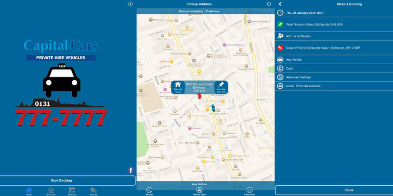 Capital Cars’ Updated App Makes Booking a Taxi in Edinburgh Hassle-Free